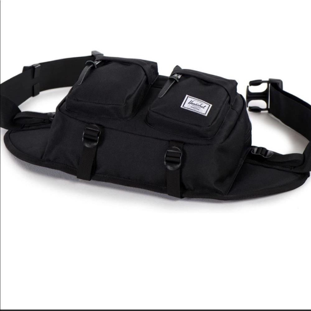 *SOLD* Herschel Eighteen Hip Pack Crossover Fanny Pack NWT Black - Picture 8 of 11